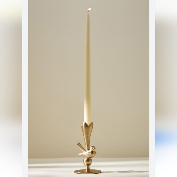 Anthropologie "Marizia Sparrow Candleholder in Bronze" New - Picture 3 of 8